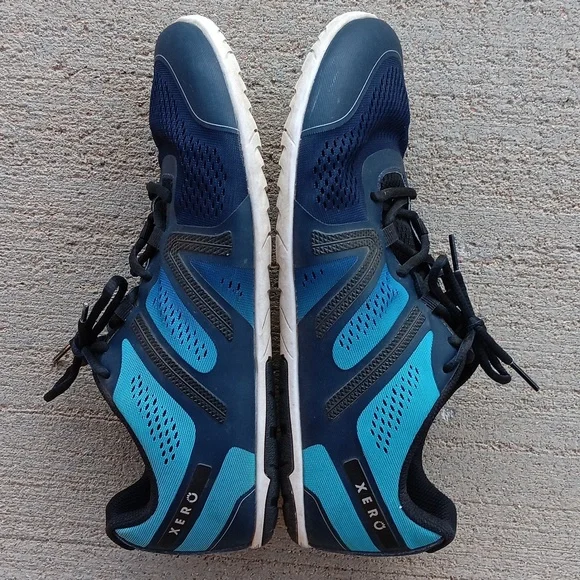 Xero HFS Barefoot Athletic Shoes Mens Blue Sneakers - Picture 3 of 7